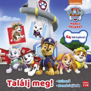 Mancs őrjárat: Találj meg! - Színező és memóriajáték egyben - 64 darab memóriakártyával!