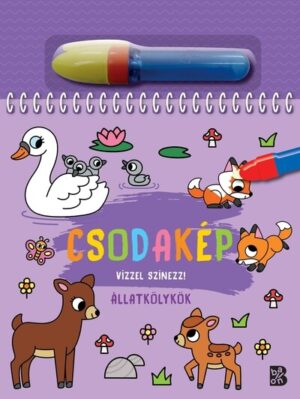 Csodakép – Állatkölykök - Vízzel színezz!